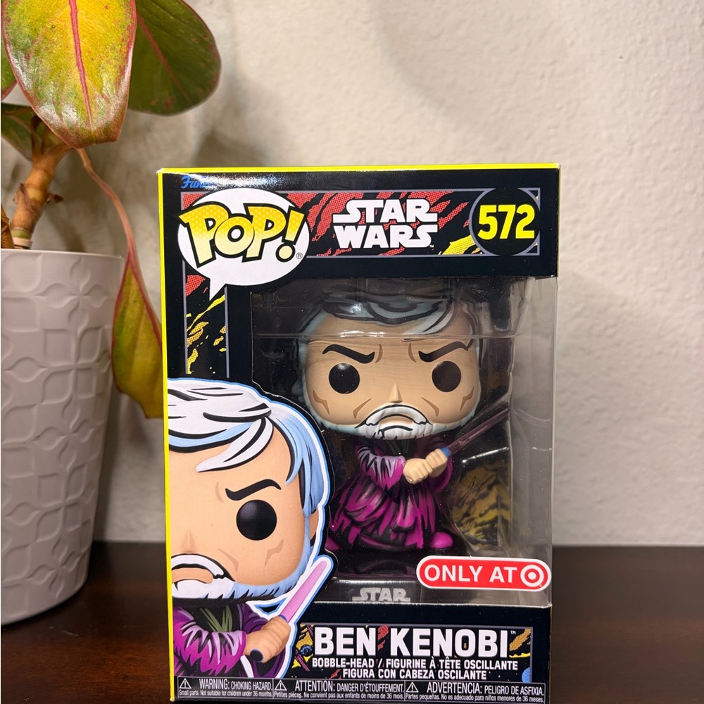 Funko Pop Star Wars Retro Series Ben Kenobi #572 Target Exclusive with Protector
